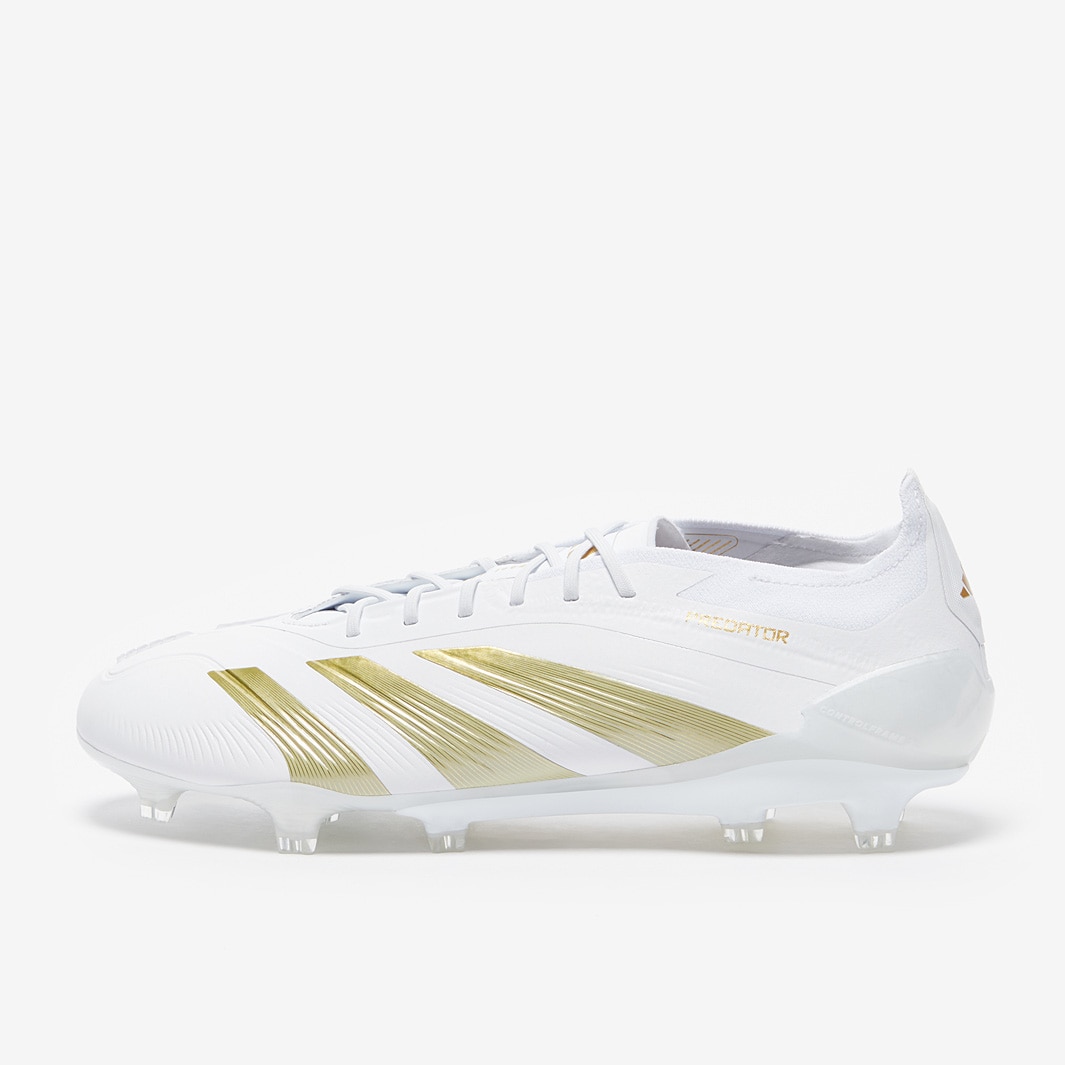 West Ham United Kits Shop – adidas predator elite firm ground – ftwr whitegold metftwr white – adult boots Football Gear for Fans and Players