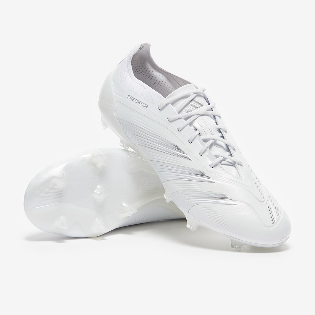 West Ham United Kits Shop – adidas predator elite laced firm ground – whitesilver metwhite – adult boots Football Gear for Fans and Players