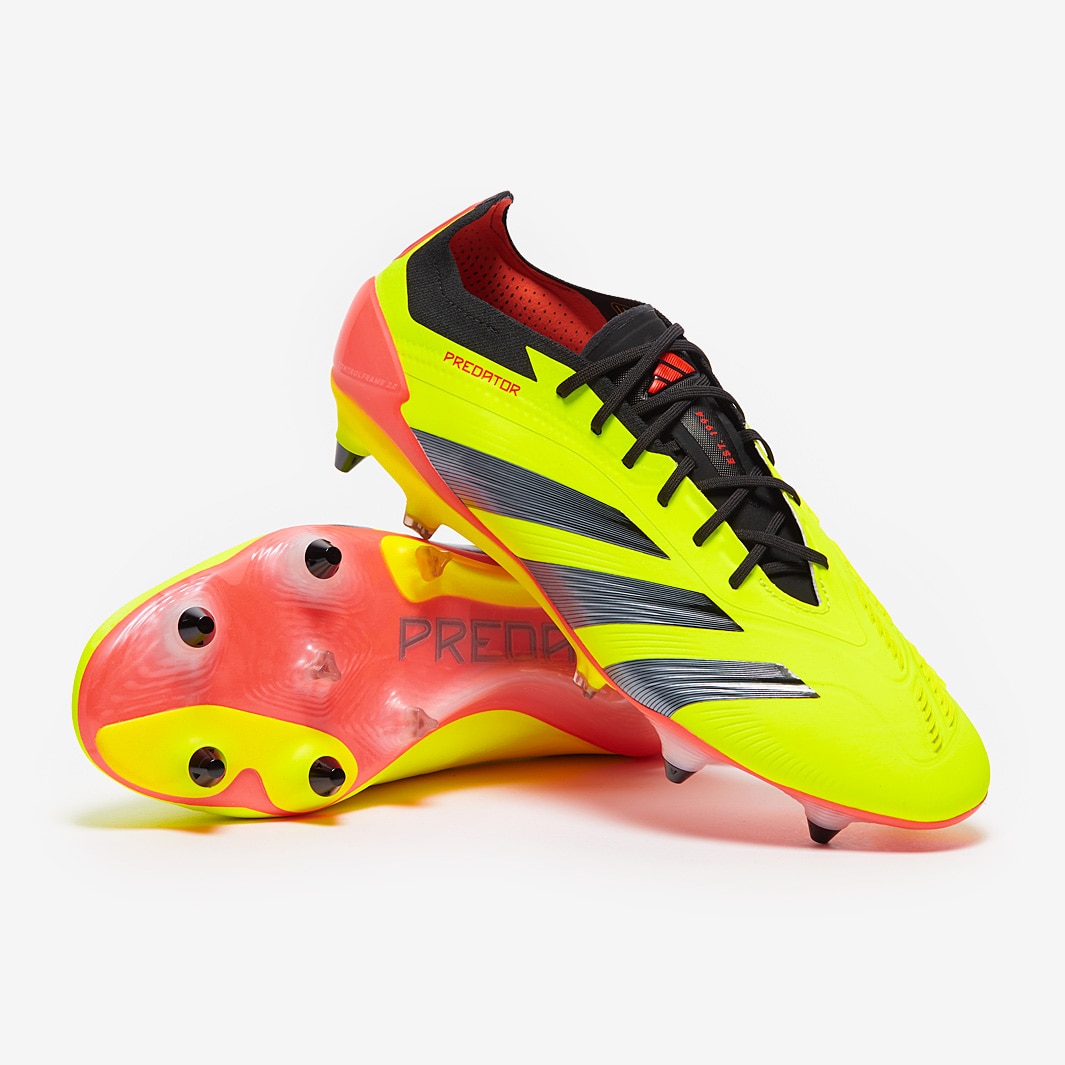 West Ham United Kits Shop – adidas predator elite laced soft ground – team solar yellowcore blacksolar red – adult boots Football Gear for Fans and Players