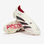 West Ham United Kits Shop – adidas predator elite laceless ag – off whitecore blackpure ruby – adult boots Football Gear for Fans and Players