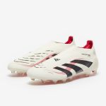 West Ham United Kits Shop – adidas predator elite laceless ag – off whitecore blackpure ruby – adult boots Football Gear for Fans and Players