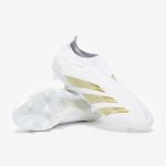 West Ham United Kits Shop – adidas predator elite laceless firm ground – ftwr whitegold metftwr white – adult boots Football Gear for Fans and Players