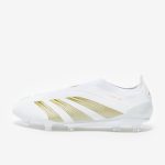 West Ham United Kits Shop – adidas predator elite laceless firm ground – ftwr whitegold metftwr white – adult boots Football Gear for Fans and Players