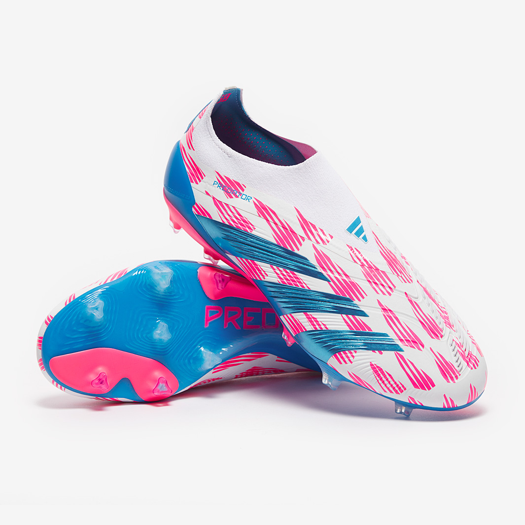 West Ham United Kits Shop – adidas predator elite laceless firm ground – ftwr whitesolar bluesolar pindoork – adult boots Football Gear for Fans and Players