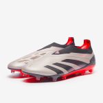 West Ham United Kits Shop – adidas predator elite laceless firm ground – platindoor metaurora blackcarbon – adult boots Football Gear for Fans and Players