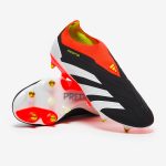 West Ham United Kits Shop – adidas predator elite laceless soft ground – core blackwhitesolar red – adult boots Football Gear for Fans and Players