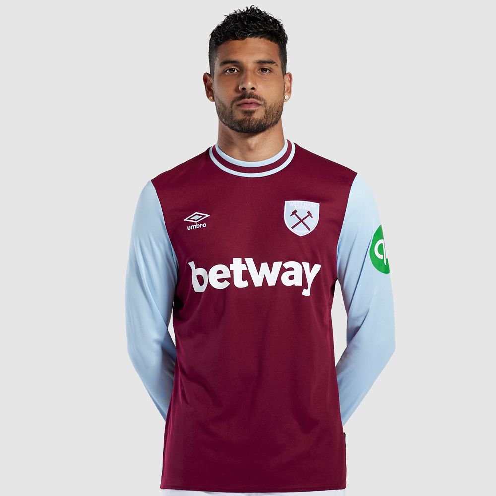 West Ham United Kits Shop – west ham 2425 adults ls home shirt – 18 – ings Football Gear for Fans and Players