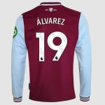 West Ham United Kits Shop – west ham 2425 adults ls home shirt – 19 – alvarez Football Gear for Fans and Players