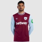 West Ham United Kits Shop – west ham 2425 adults ls home shirt – 24 – rodriguez Football Gear for Fans and Players