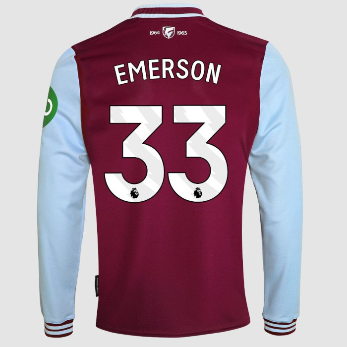 West Ham United Kits Shop – west ham 2425 adults ls home shirt – 33 – emerson Football Gear for Fans and Players