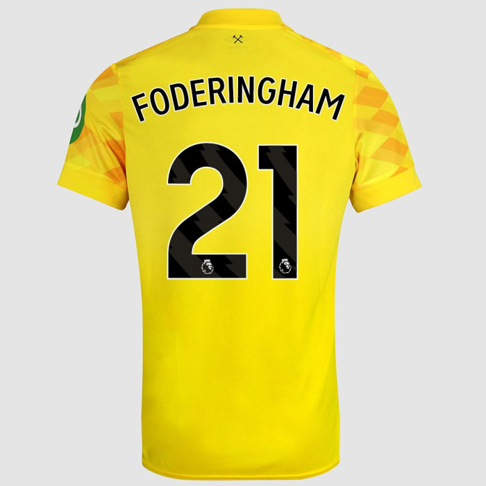 West Ham United Kits Shop – west ham 2425 adults ss away gk shirt – 21 – foderingham Football Gear for Fans and Players