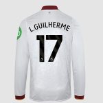 West Ham United Kits Shop – west ham 2425 junior ls 3rd shirt – 17 – l.guilherme Football Gear for Fans and Players