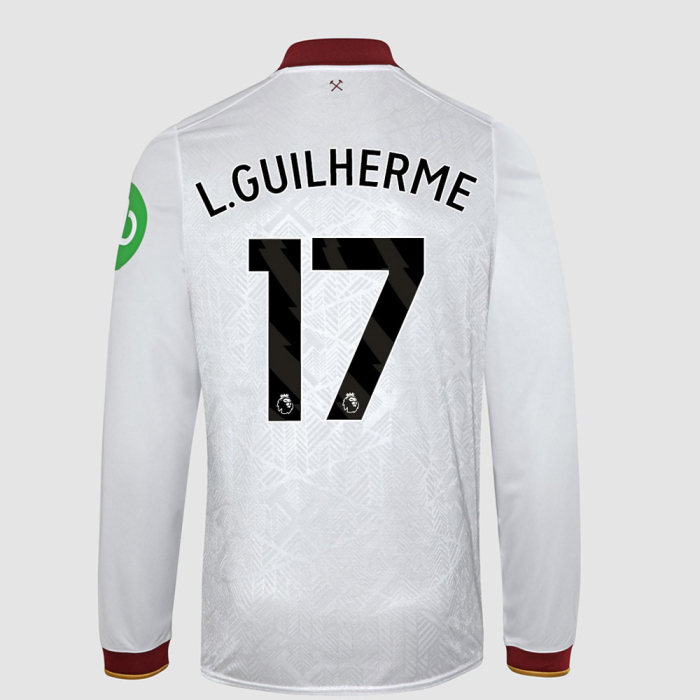 West Ham United Kits Shop – west ham 2425 junior ls 3rd shirt – 17 – l.guilherme Football Gear for Fans and Players