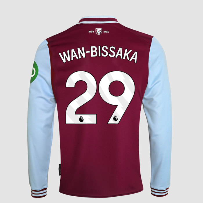 West Ham United Kits Shop – west ham 2425 junior ls home shirt – 29 – wan-bissaka Football Gear for Fans and Players