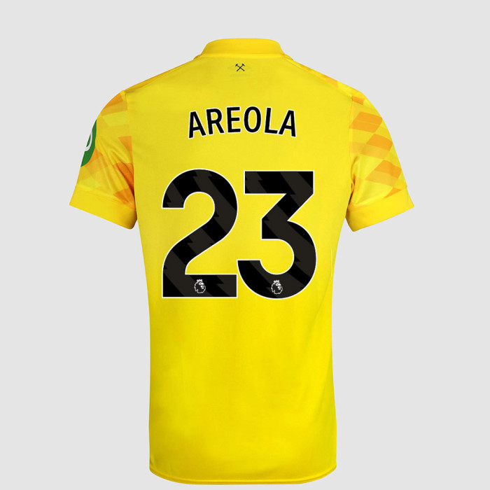 West Ham United Kits Shop – west ham 2425 junior ss away gk shirt – 23 – areola Football Gear for Fans and Players