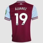 West Ham United Kits Shop – west ham 2425 unsponsored home shirt – 19 – alvarez Football Gear for Fans and Players